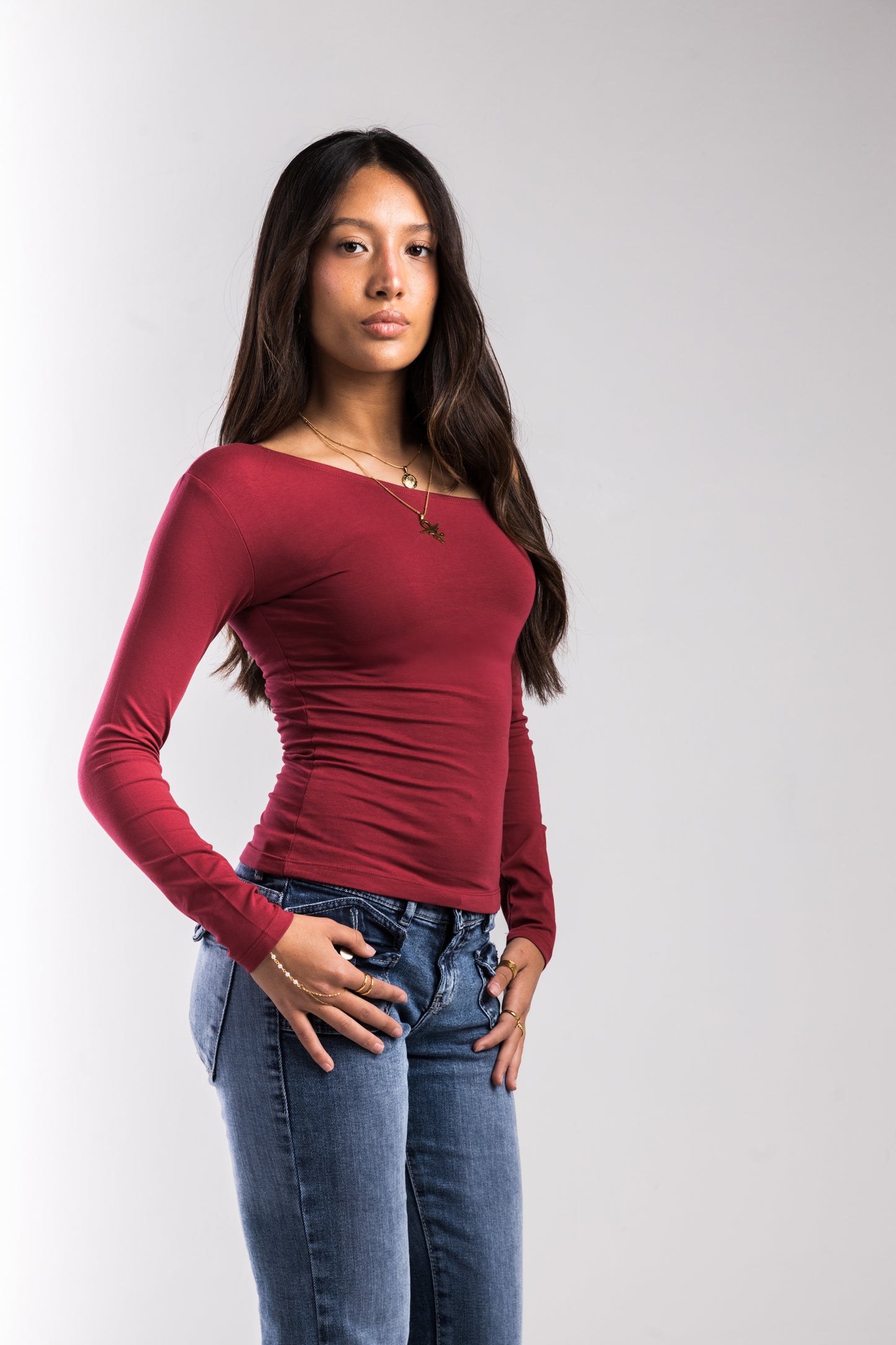 Burgundy Sway Top
