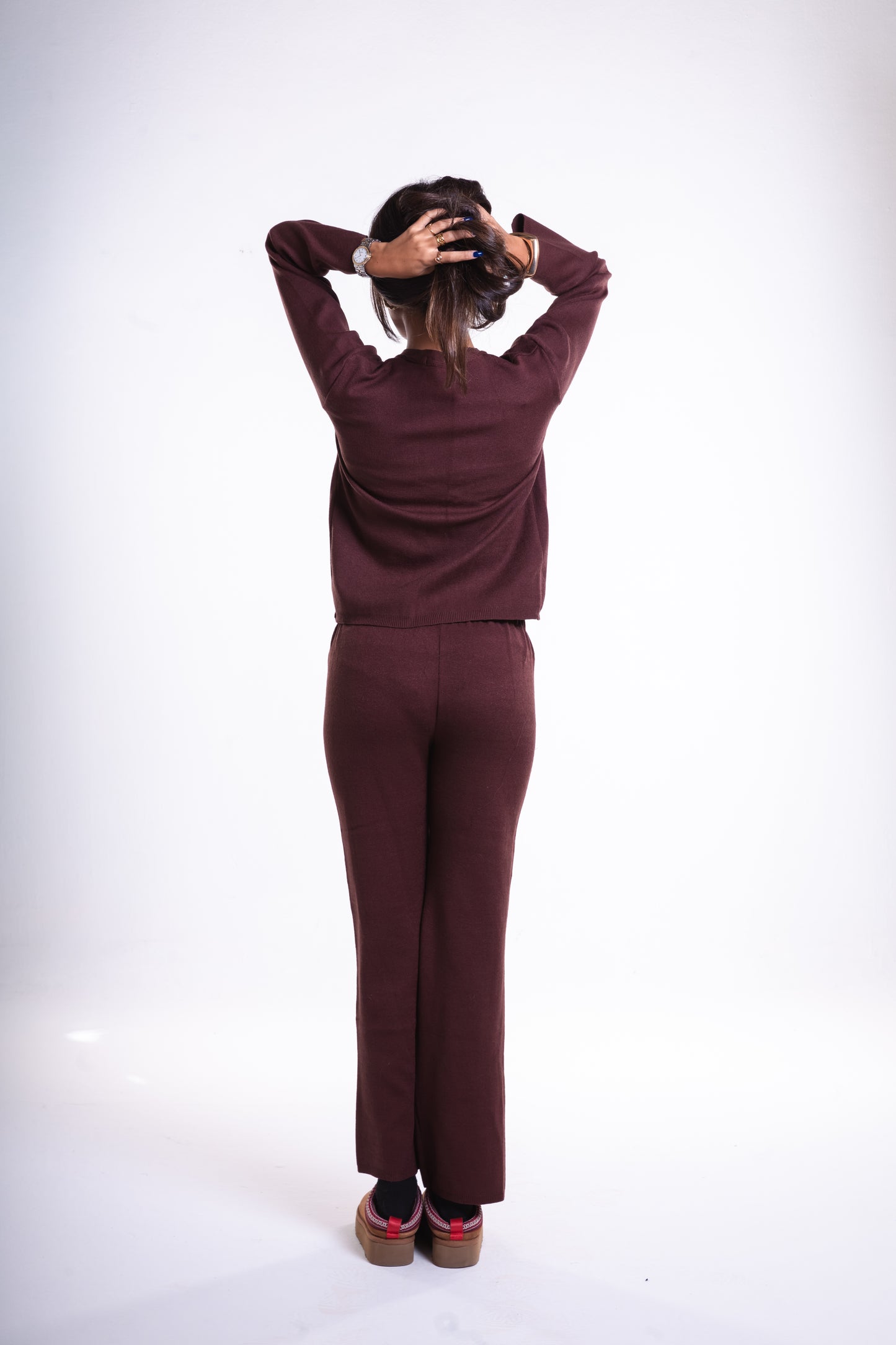 Brown Knit Pants