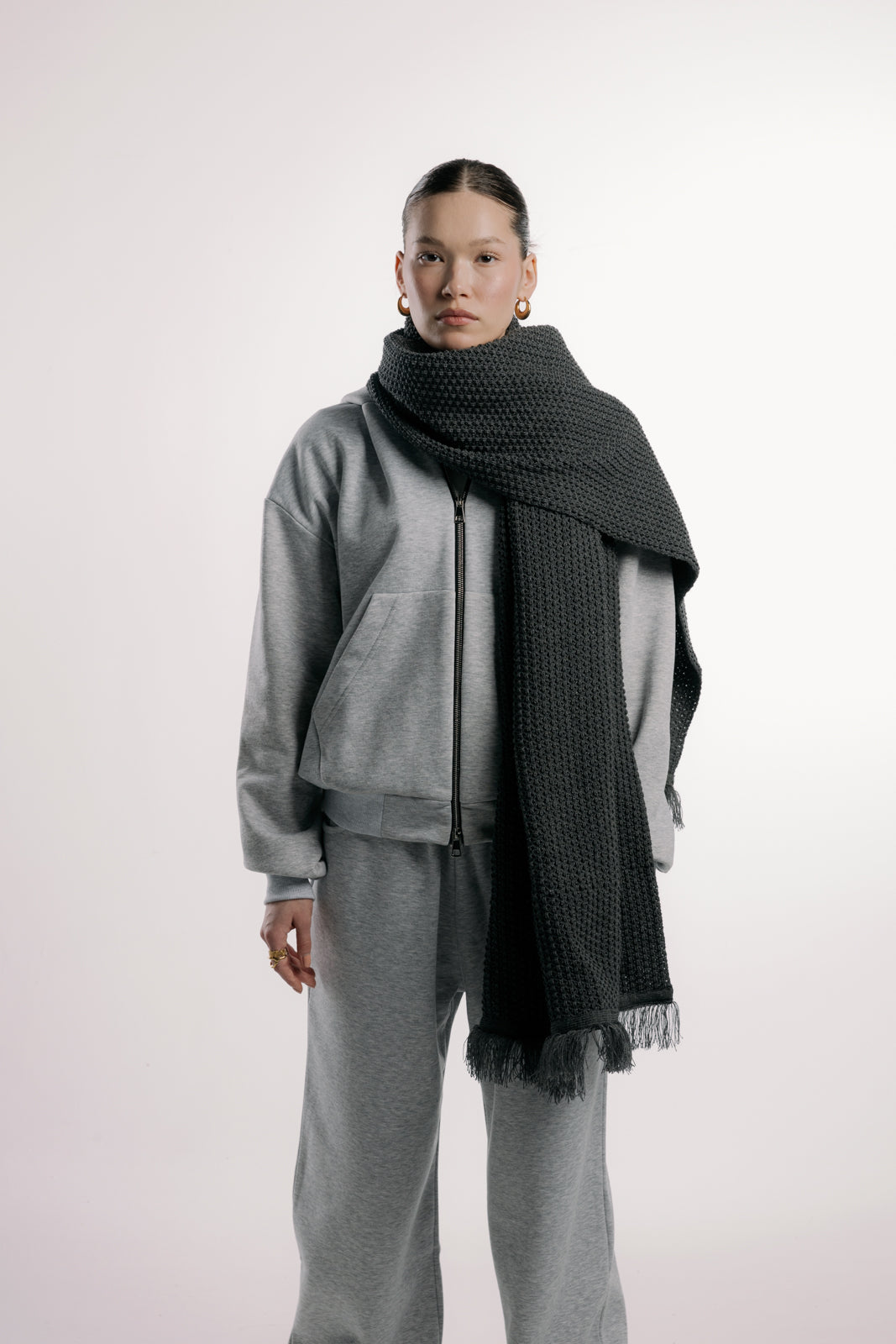 Dark Grey Shawl