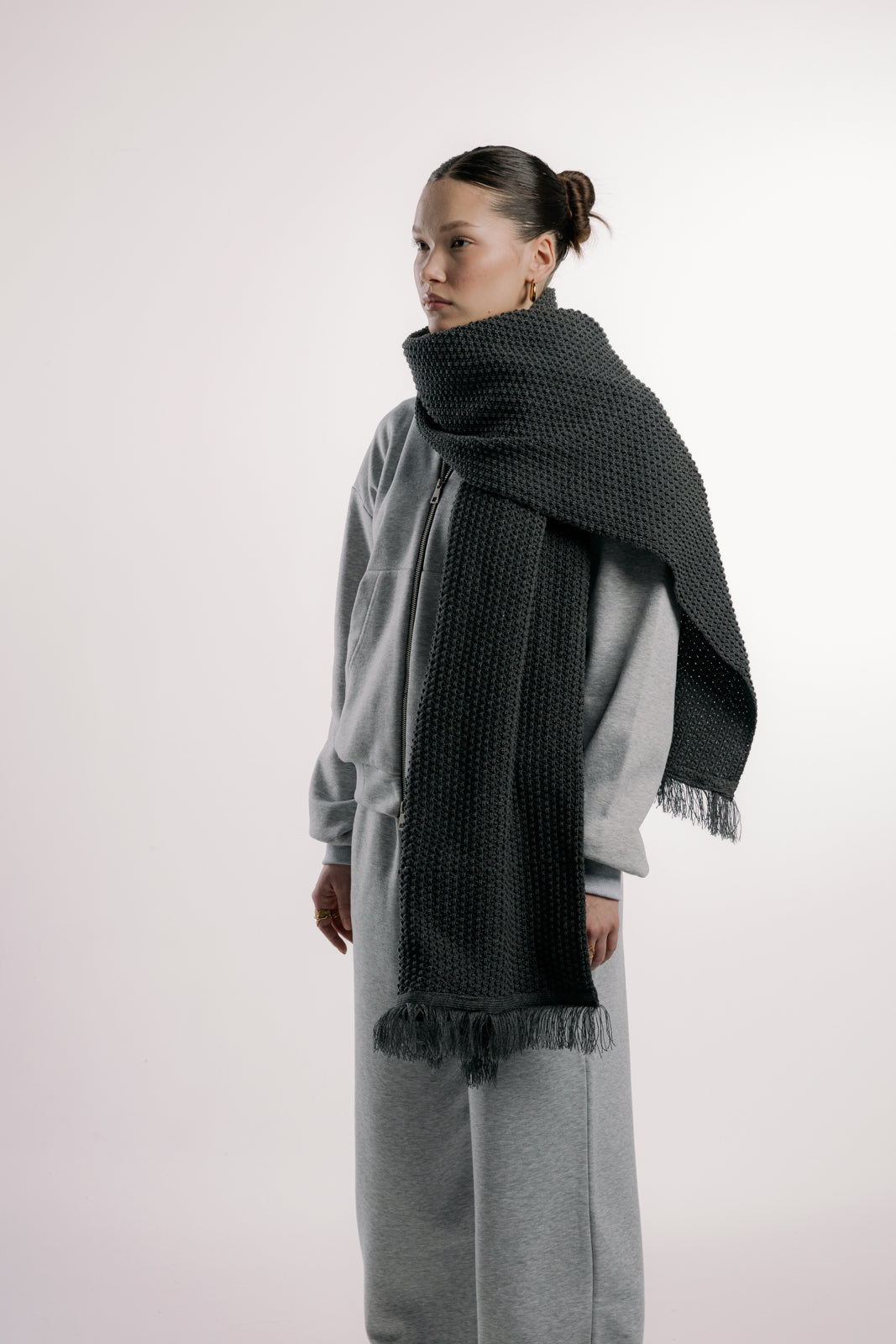Dark Grey Shawl