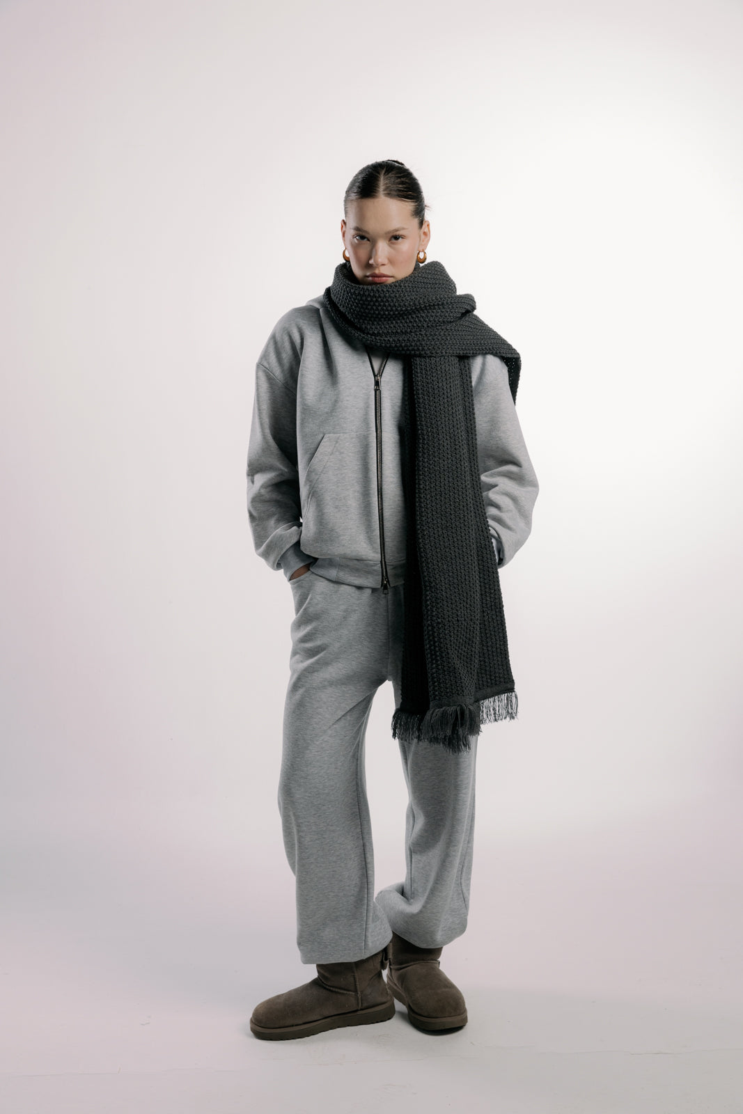 Dark Grey Shawl