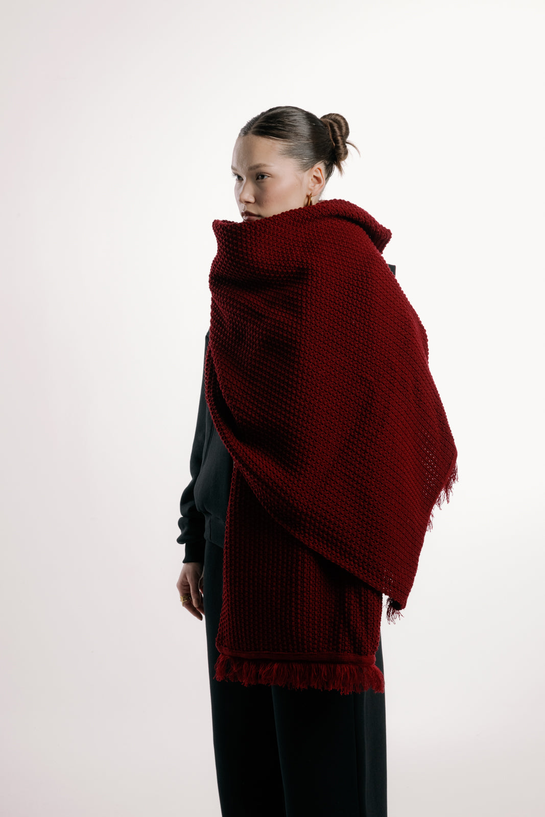 Burgundy Shawl