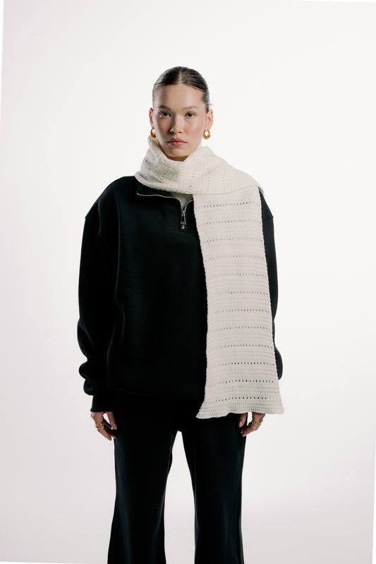 Off White Hollowed Scarf