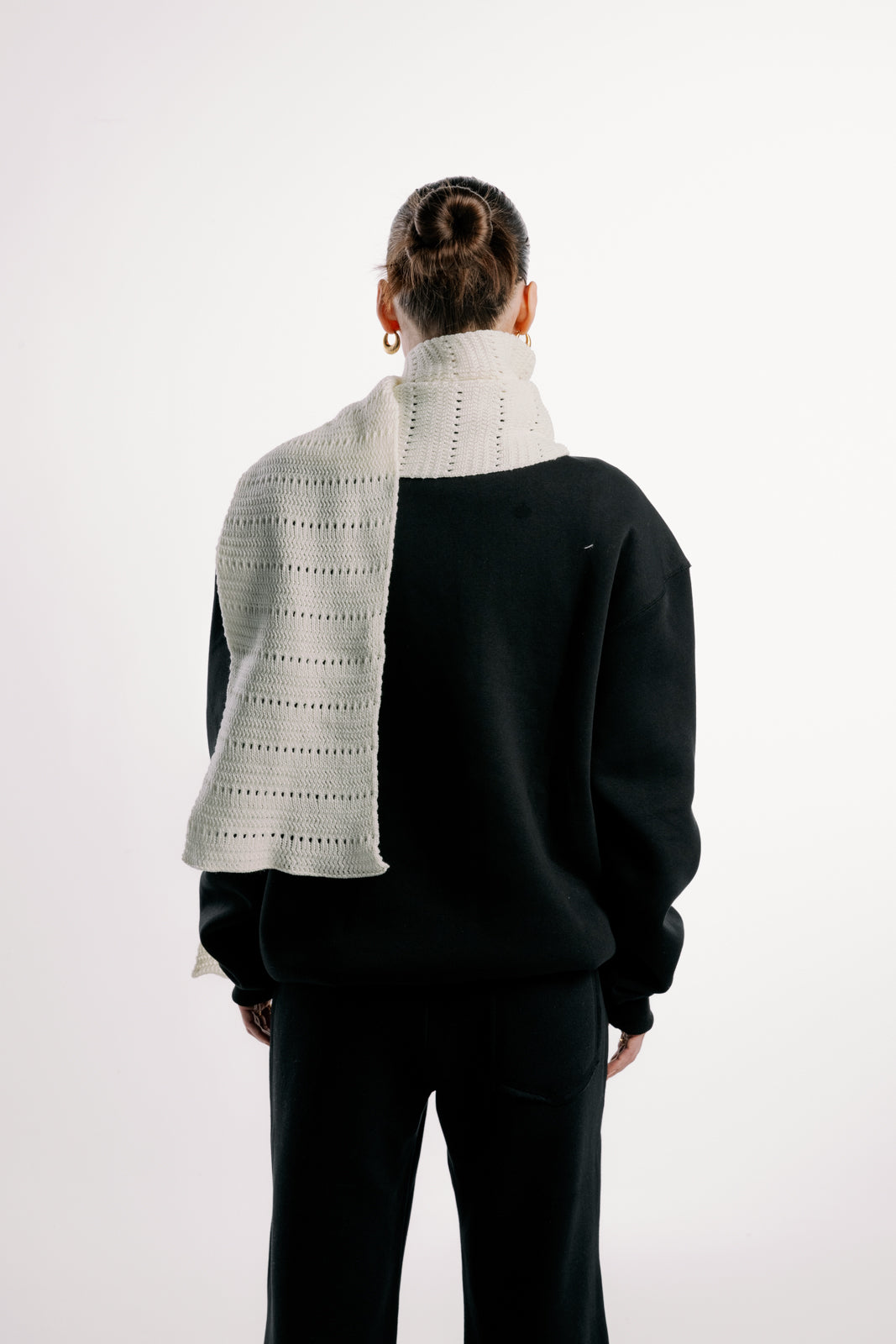 Off White Hollowed Scarf