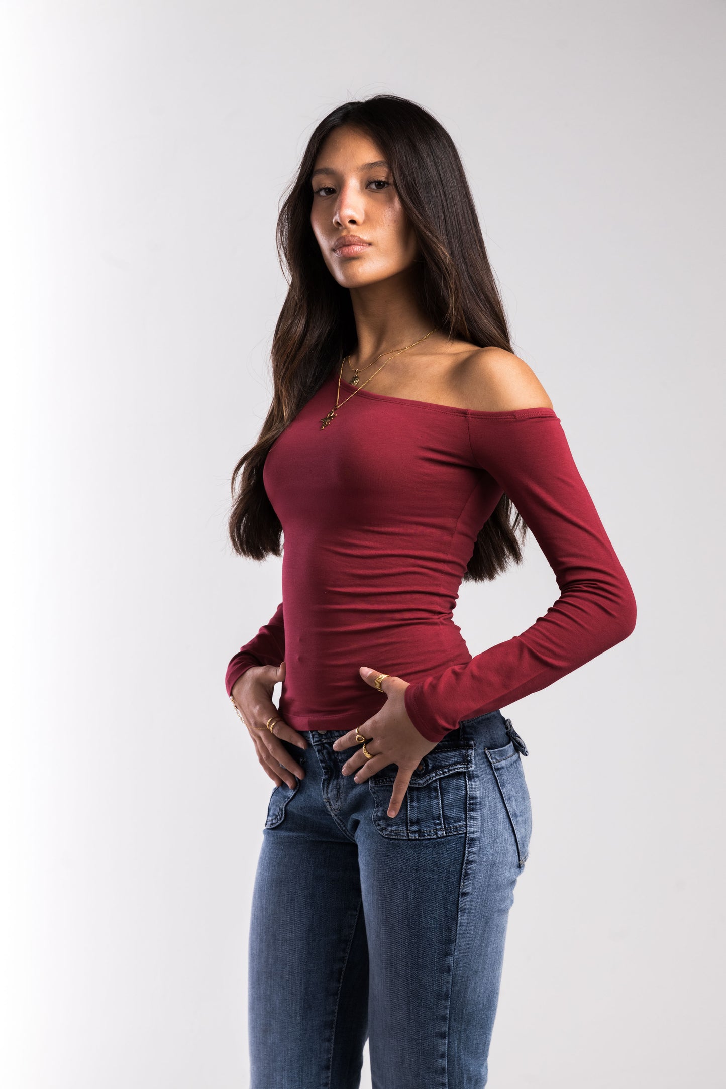 Burgundy Sway Top