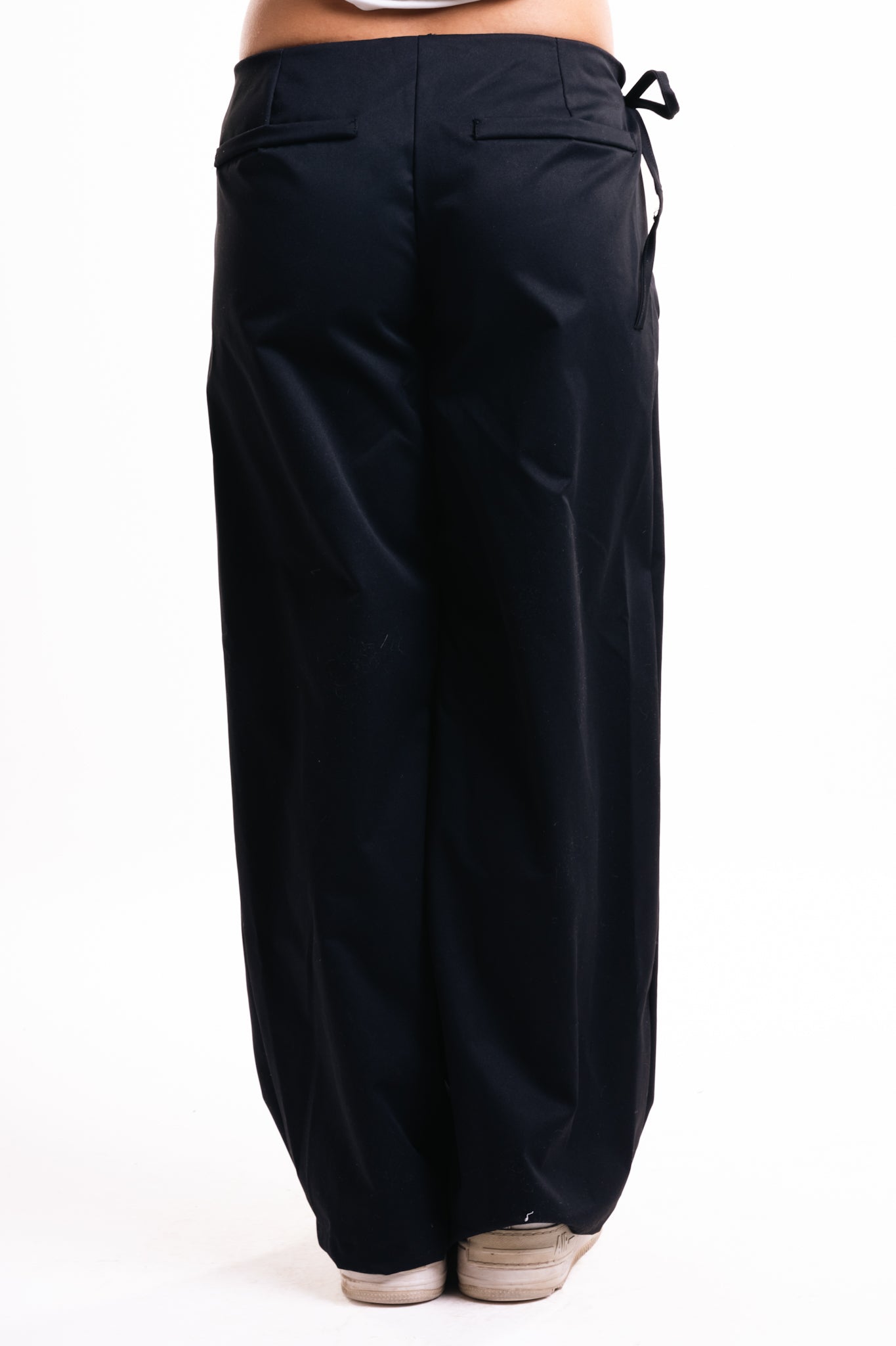 Black Side Bow Trousers