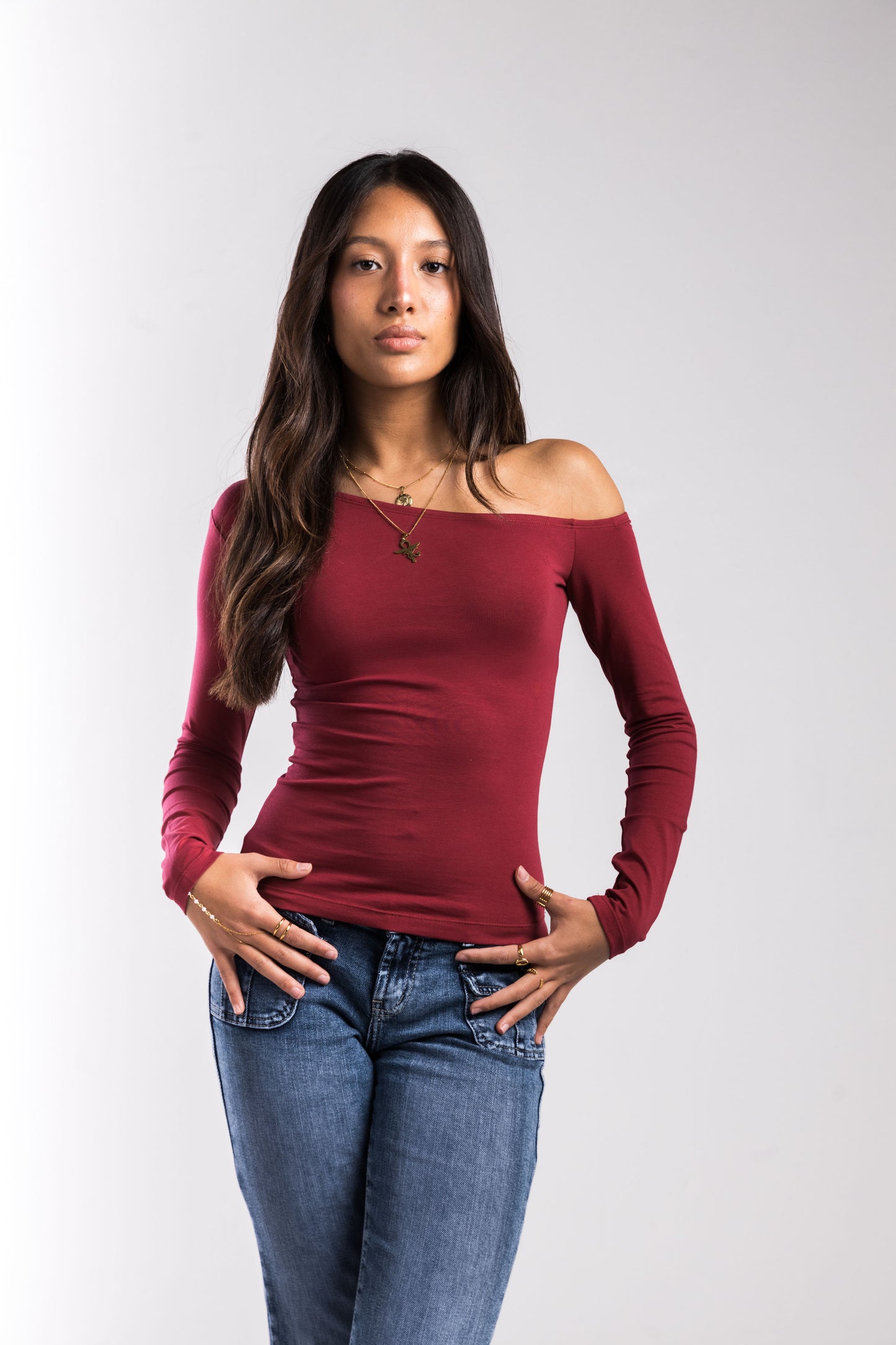 Burgundy Sway Top