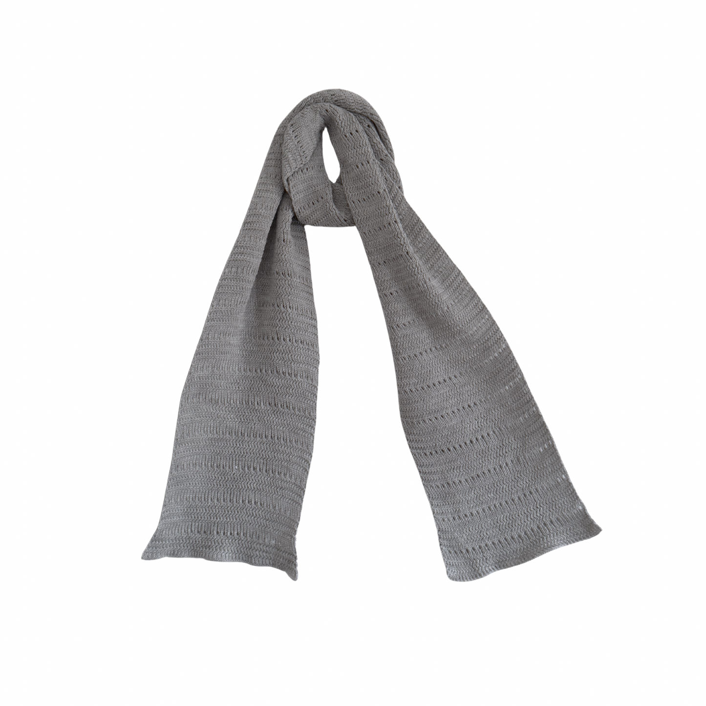Light Grey Hollowed Scarf