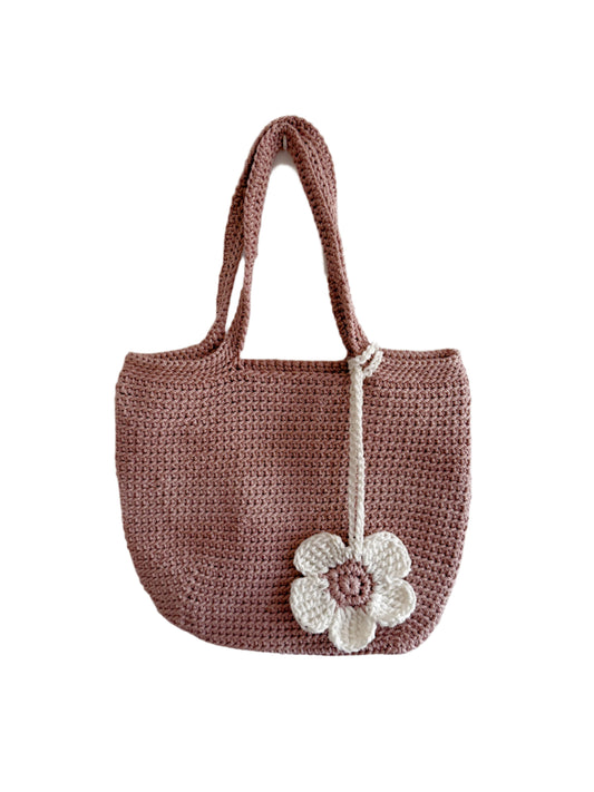 Cashmere Pink Macrame Bag