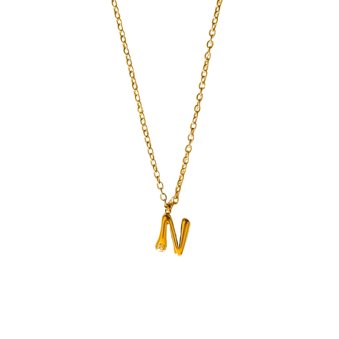 Diamond Initial Necklace