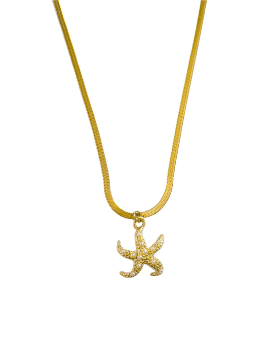 Pearls Starfish Necklace