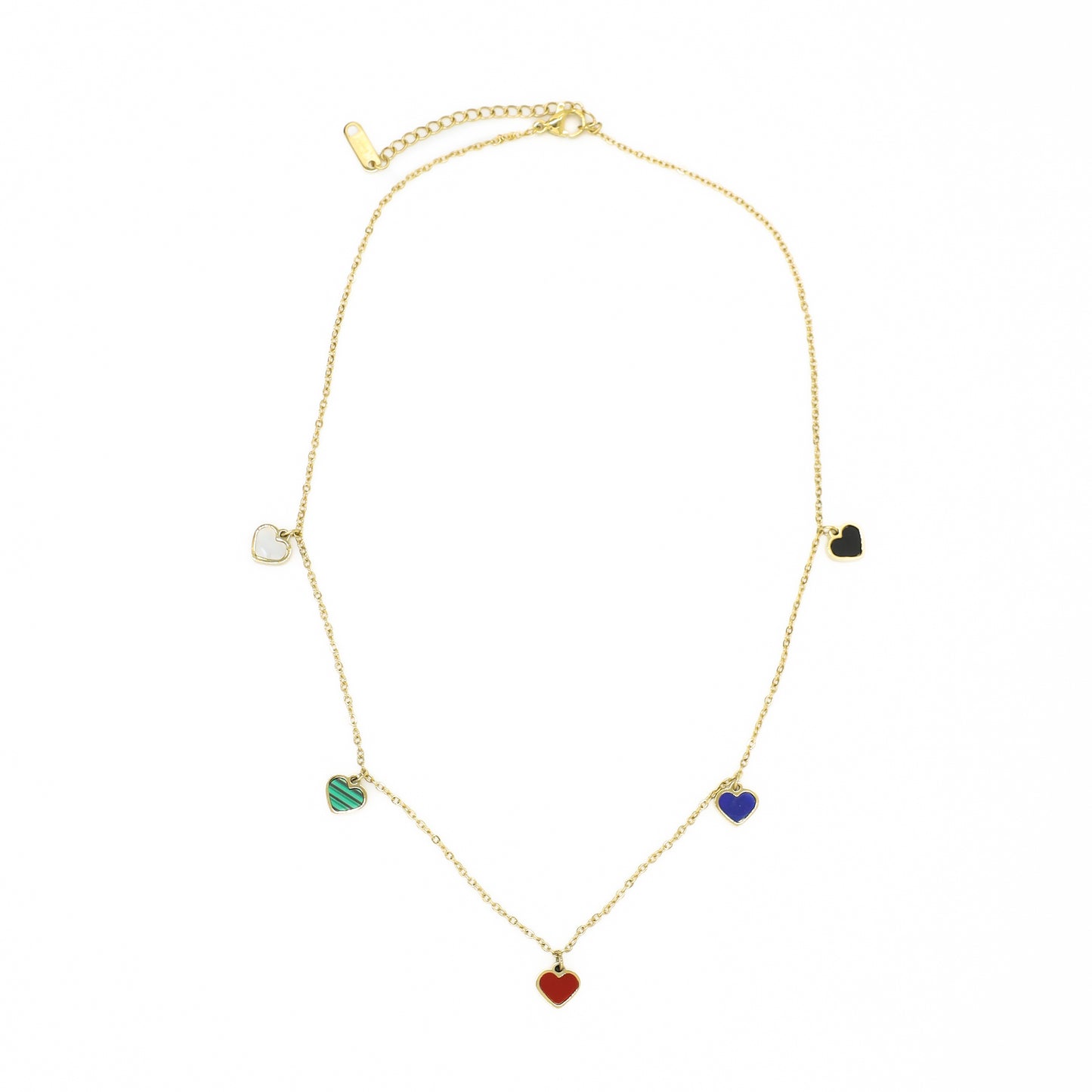 Colorful Hearts Necklace