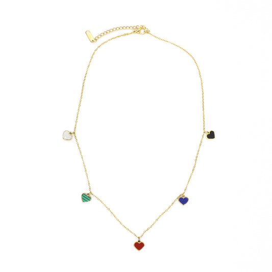 Colorful Hearts Necklace