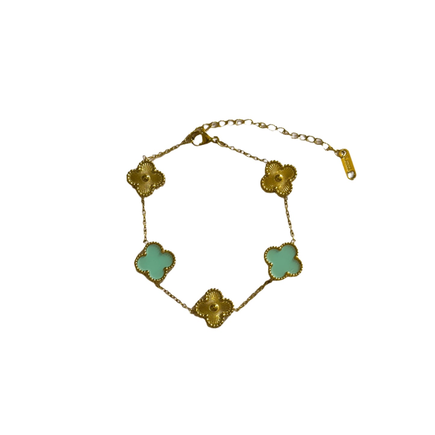 Turquoise and Gold Van Cleef Bracelet