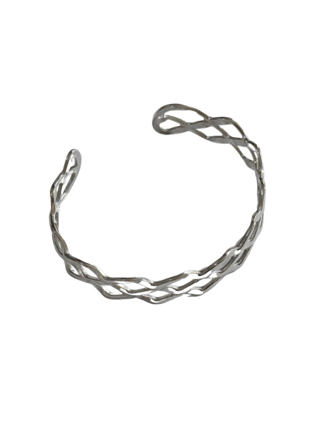 Twisted Silver Cuff