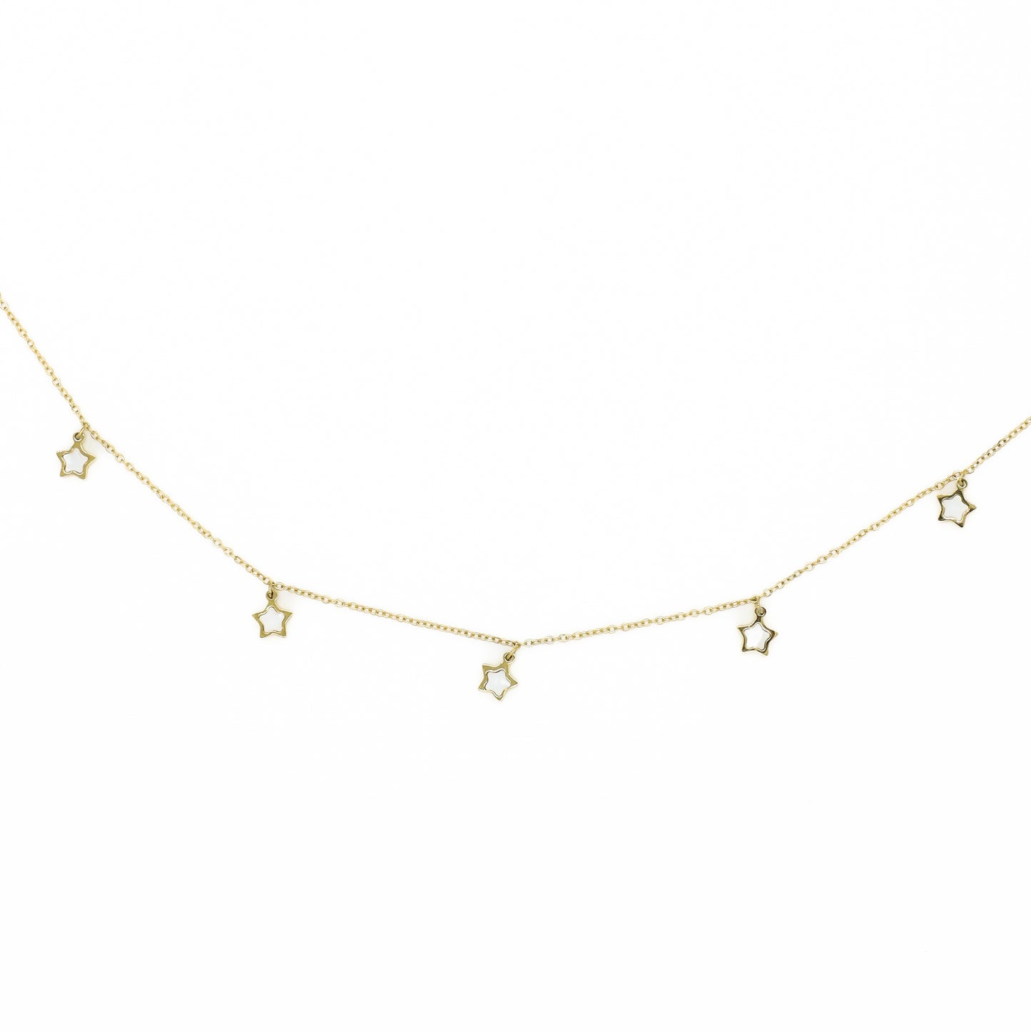 White Stars Necklace