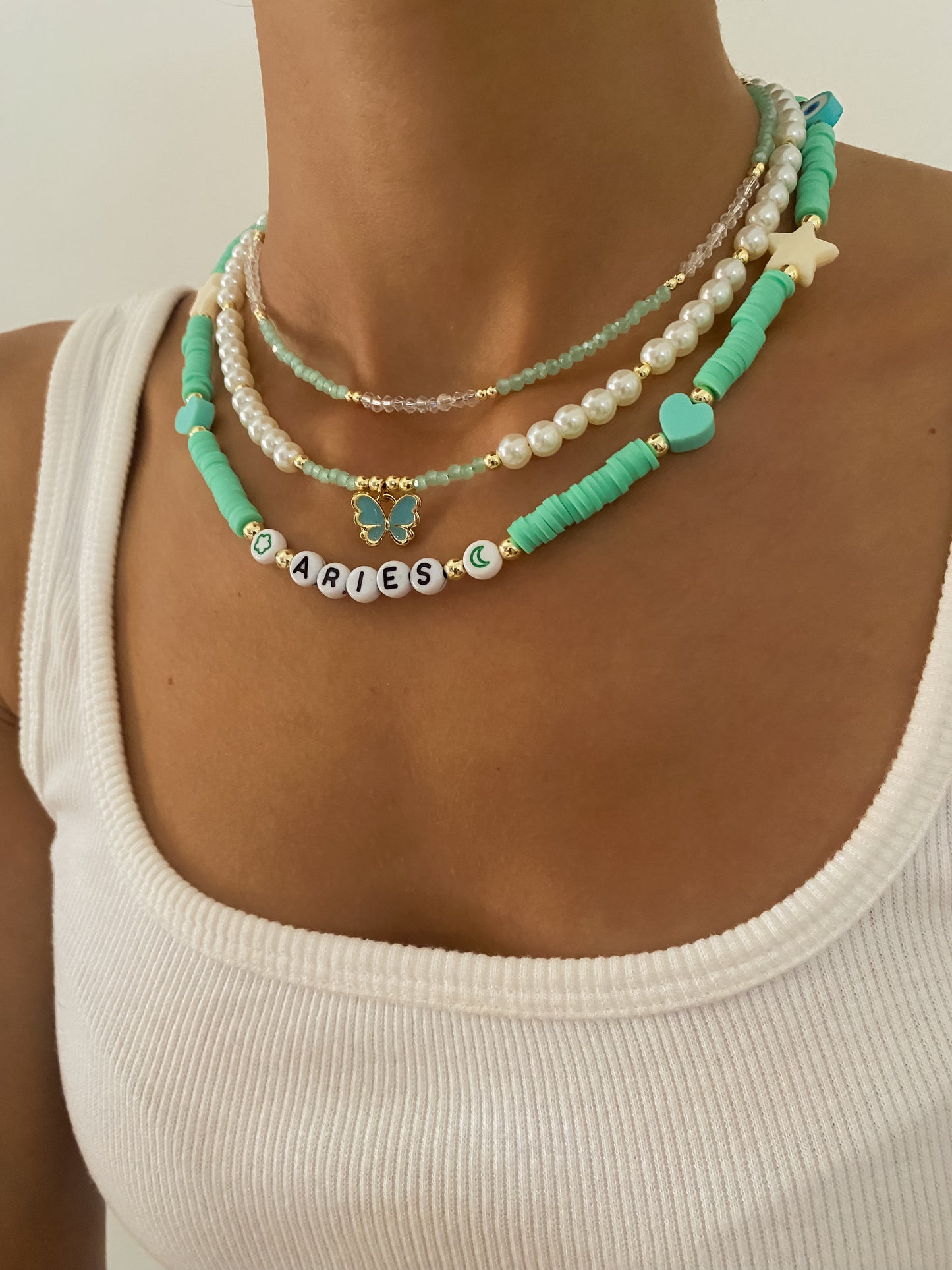 Turquoise Aries Beaded Choker