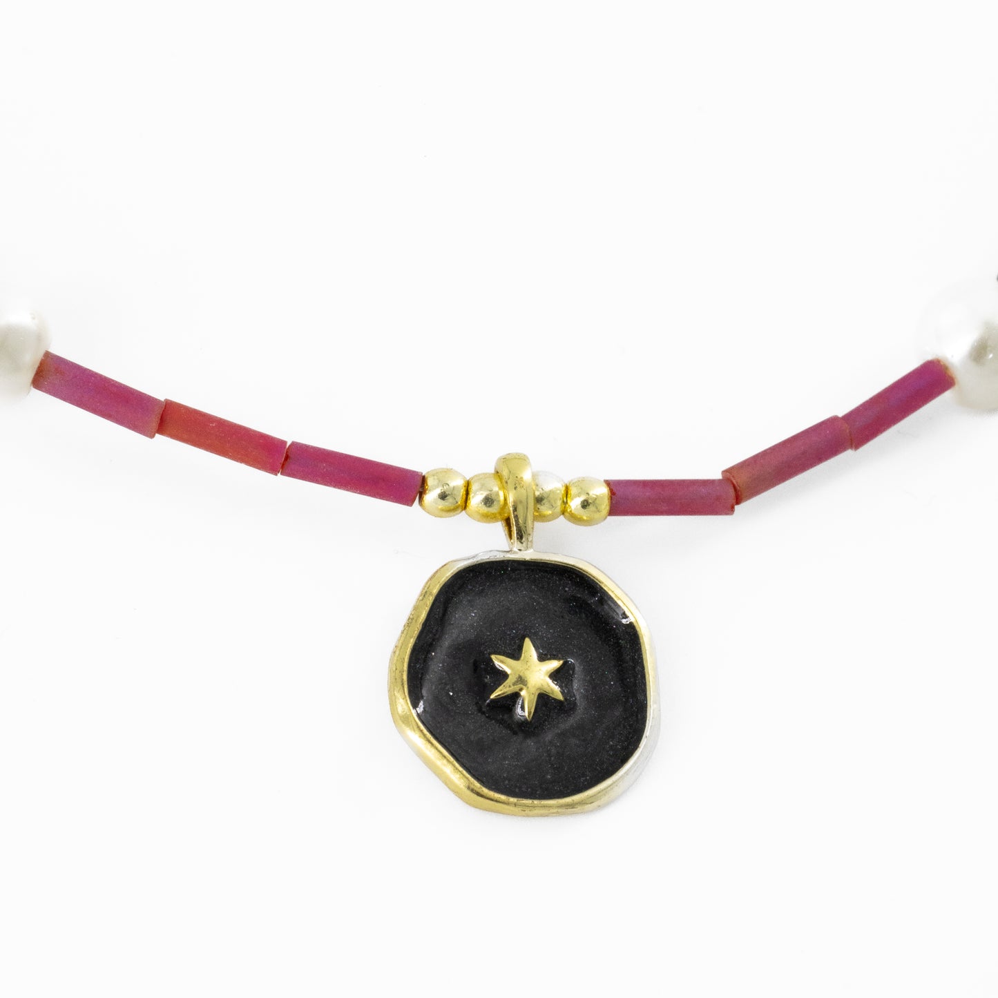 Black Star Beaded Choker