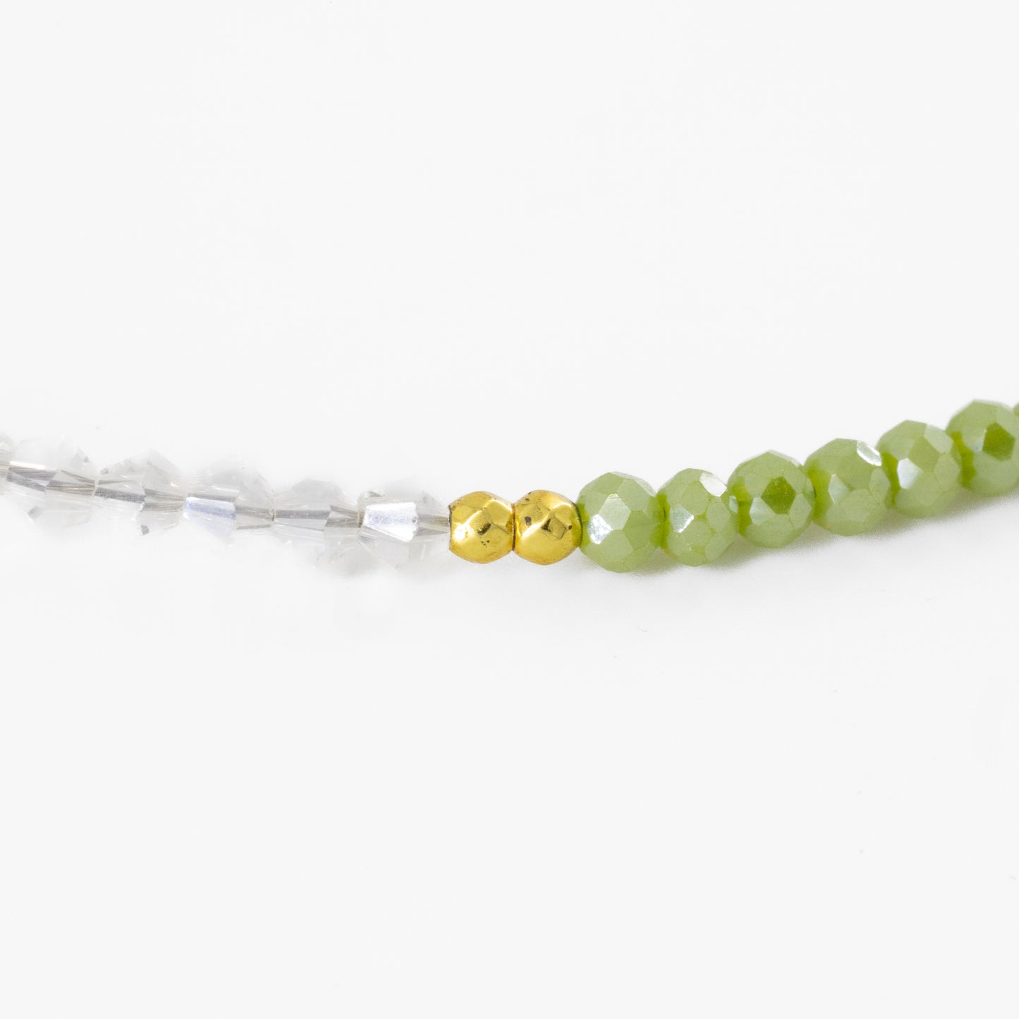 Green and Transparent Beaded Choker