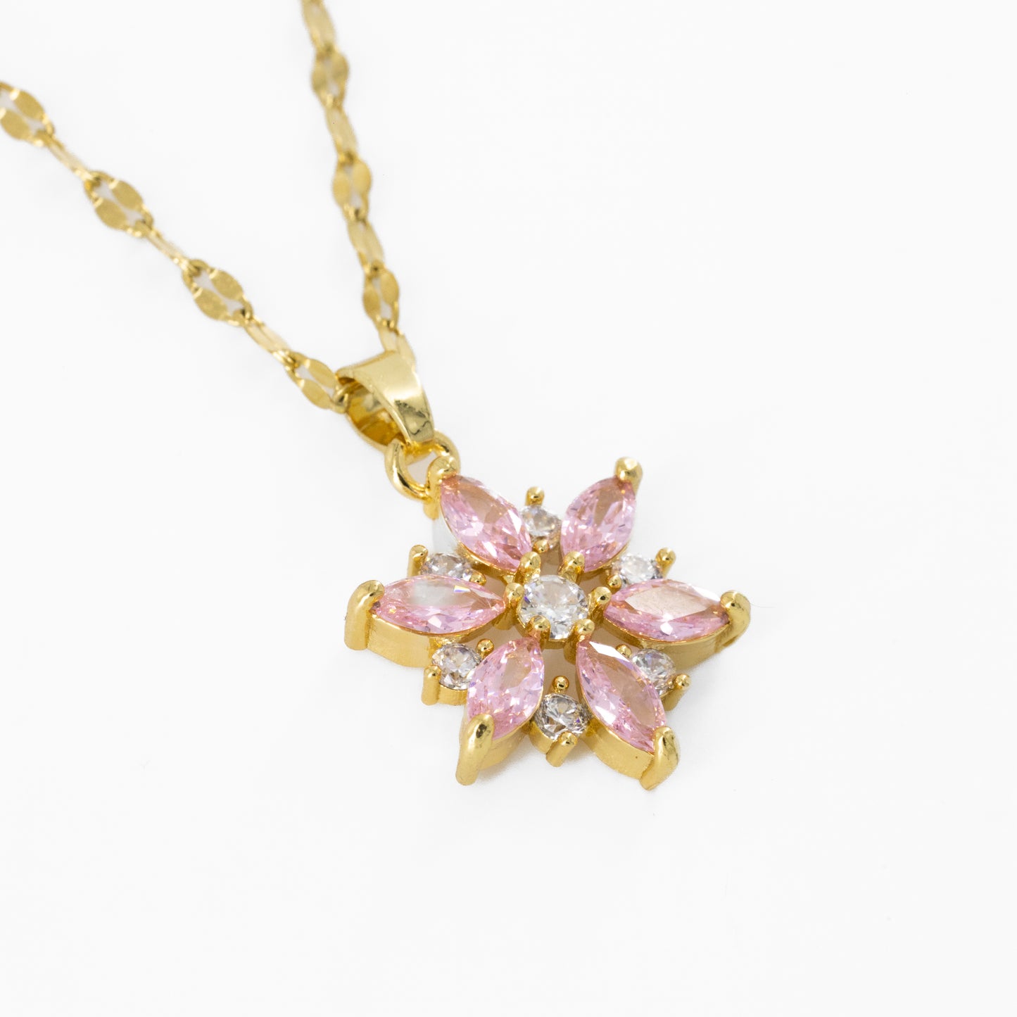 Pink Flower Necklace