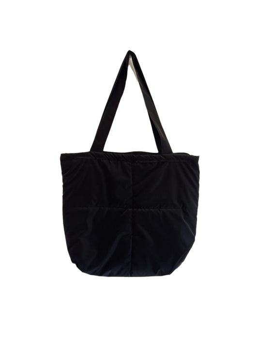 Velvet Black Puffer Bag