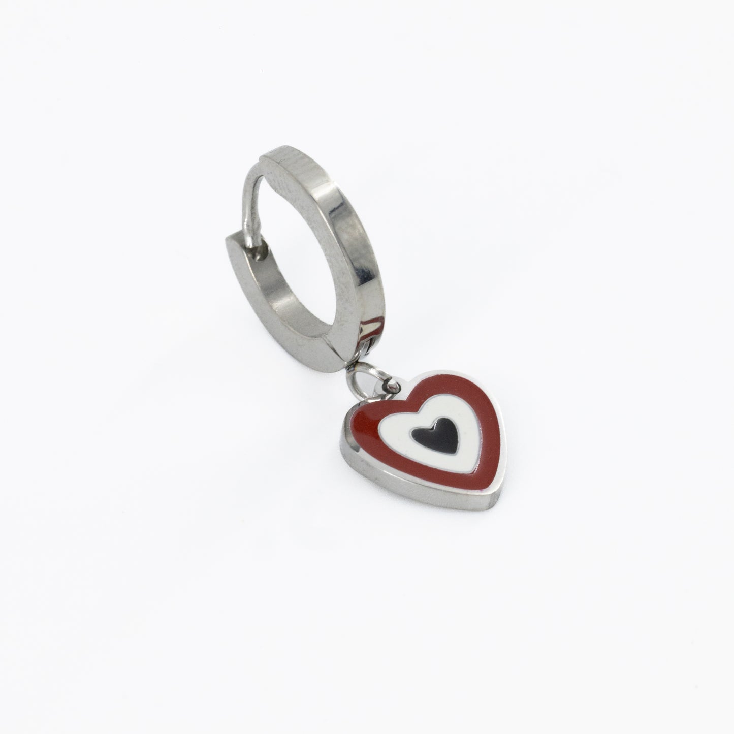 Red Heart Earring