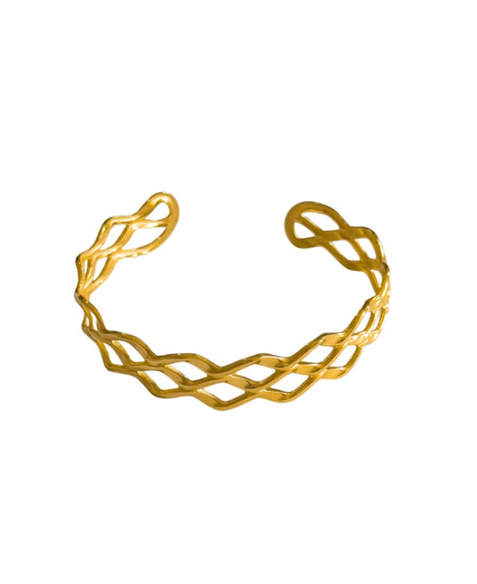 Twisted Gold Cuff