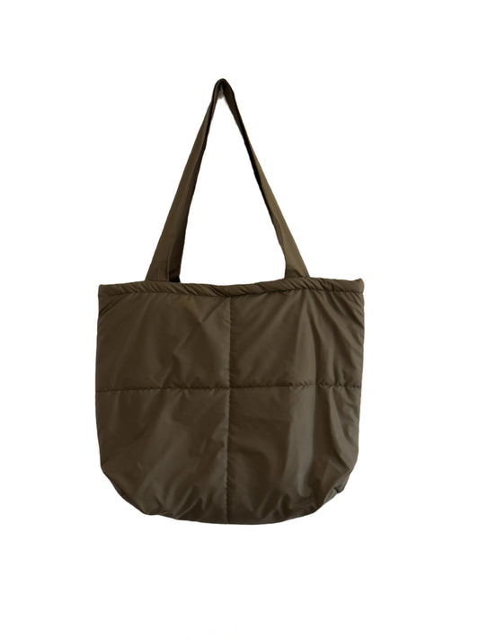 Dark Olive Grey Puffer Bag