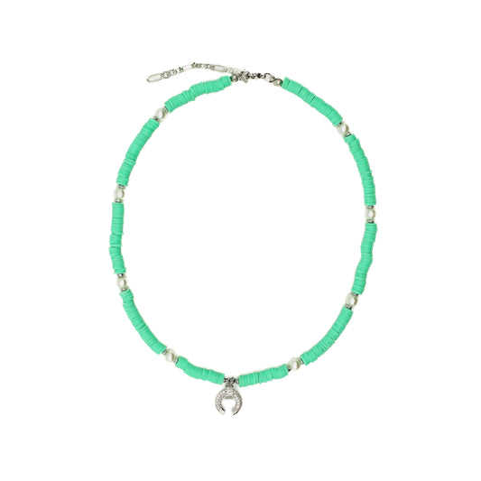 Turquoise Beaded Horseshoe Choker