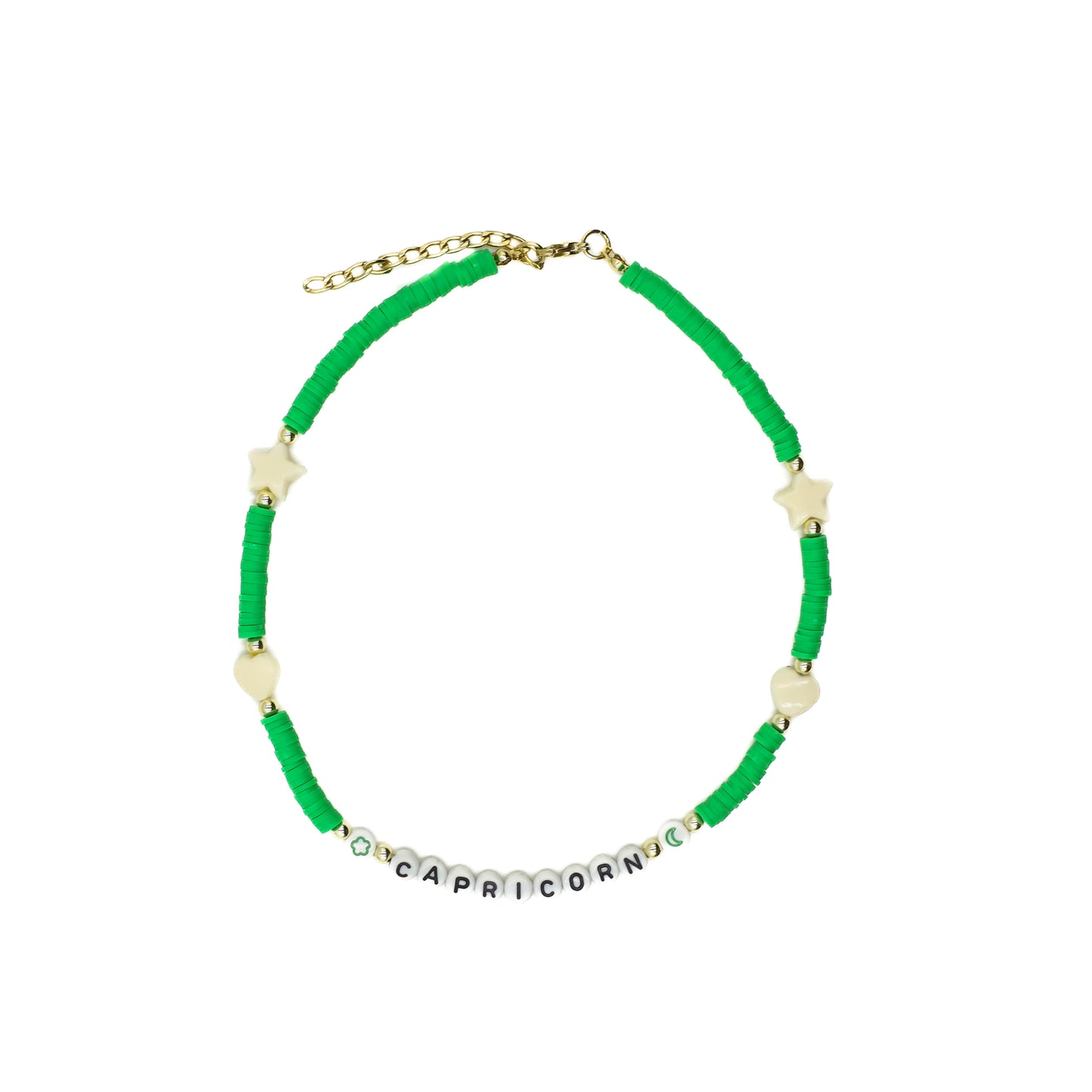 Green Capricorn Beaded Choker