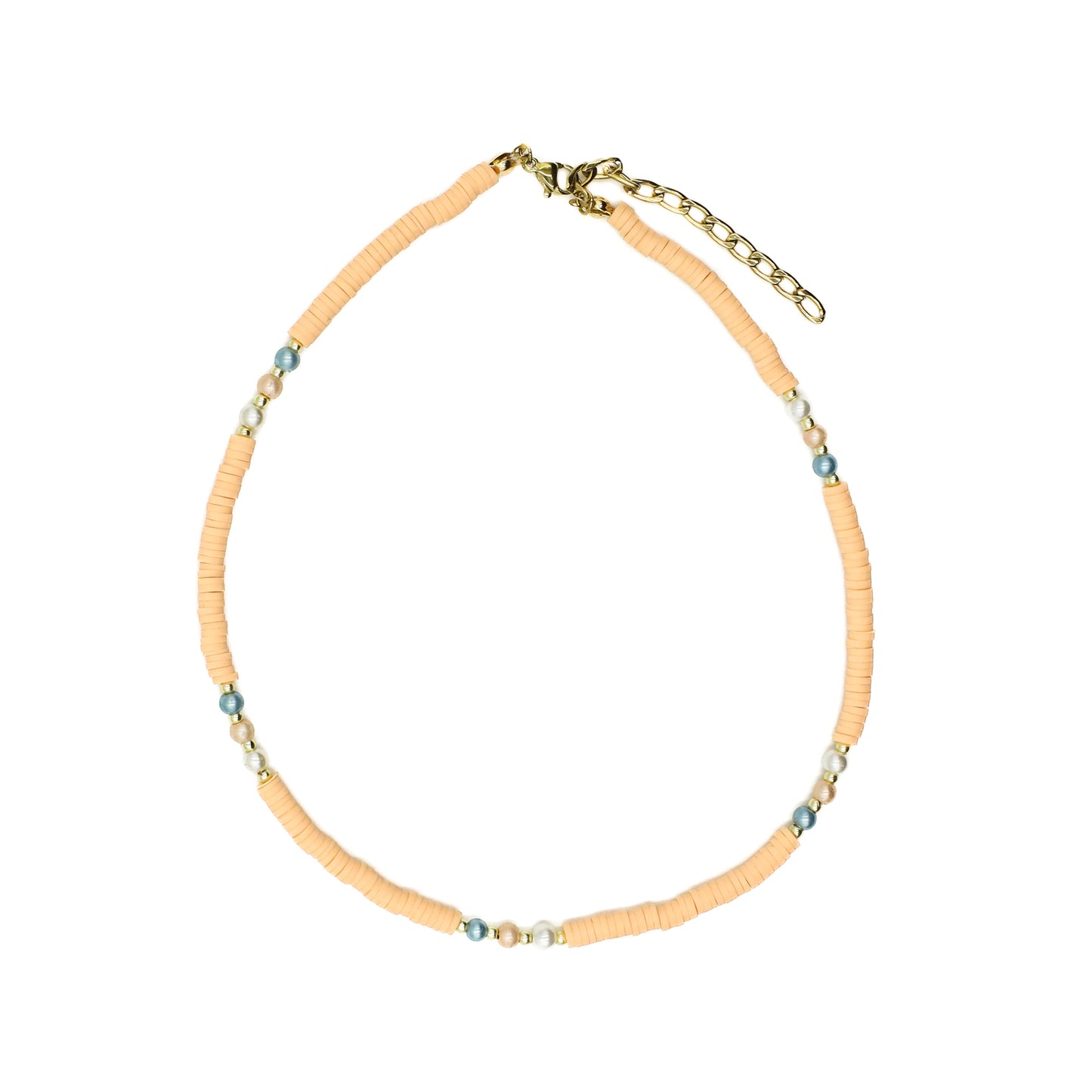 Peach Beaded Choker