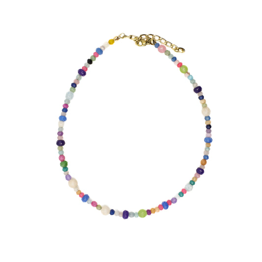 Multicolored Beaded Choker