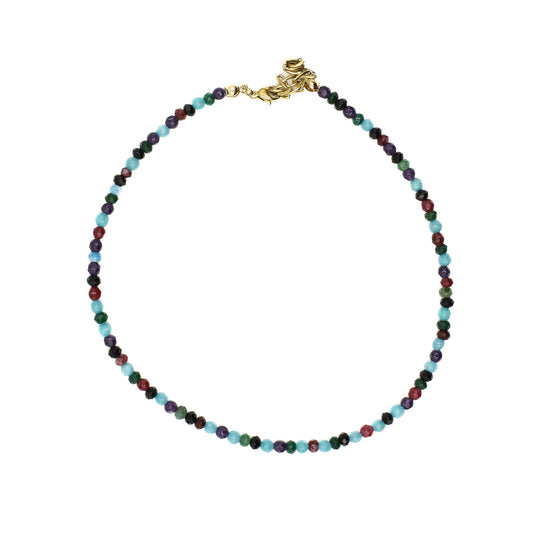 Multicolored Beaded Choker