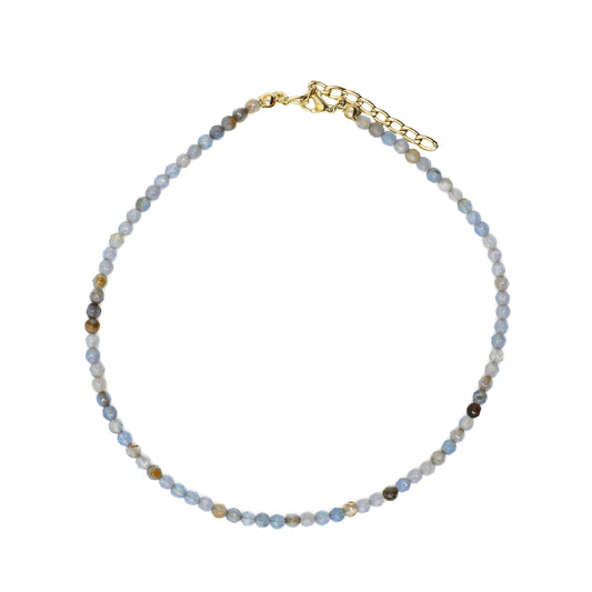 Shades of Blue Beaded Choker