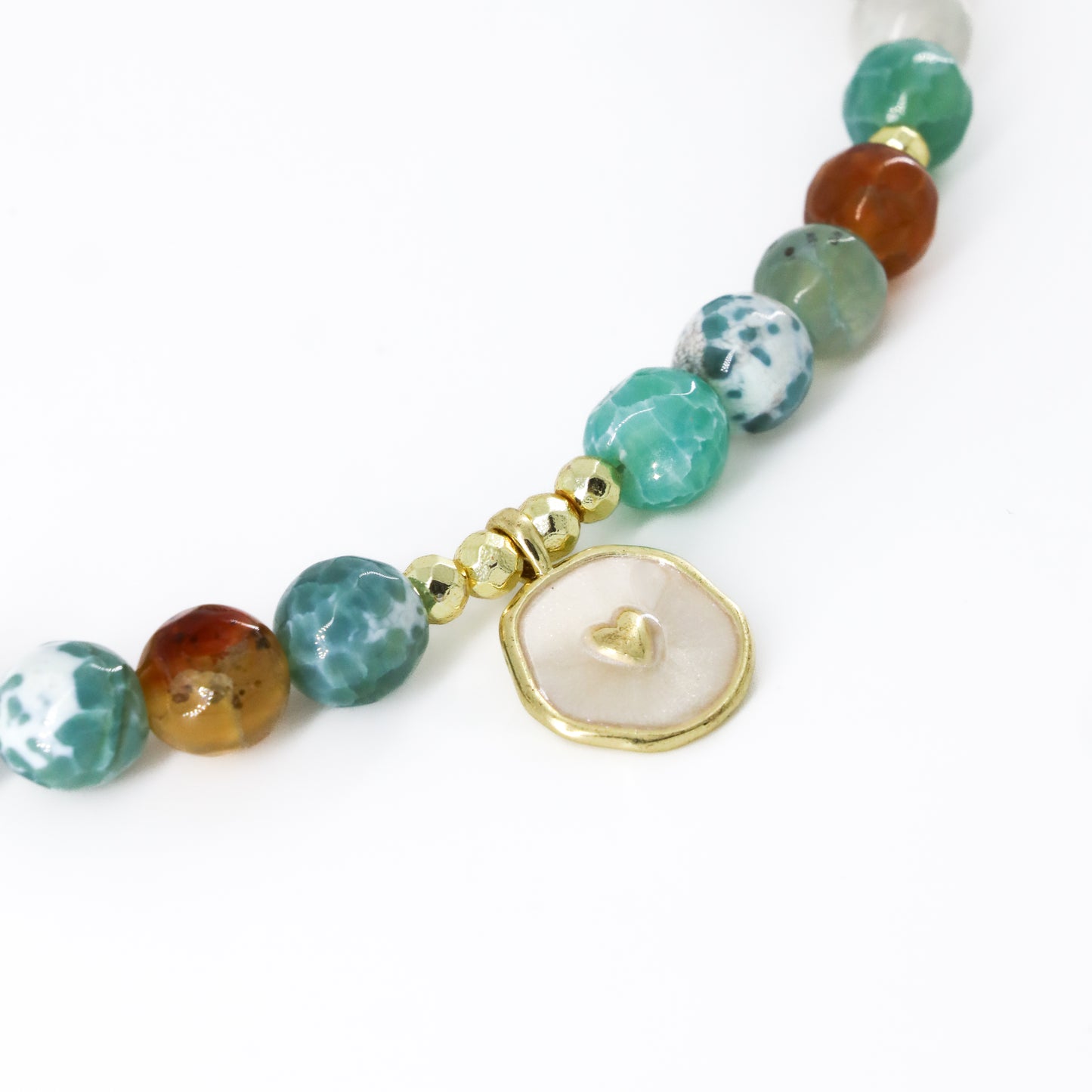 Multicolored Agate Beaded Choker