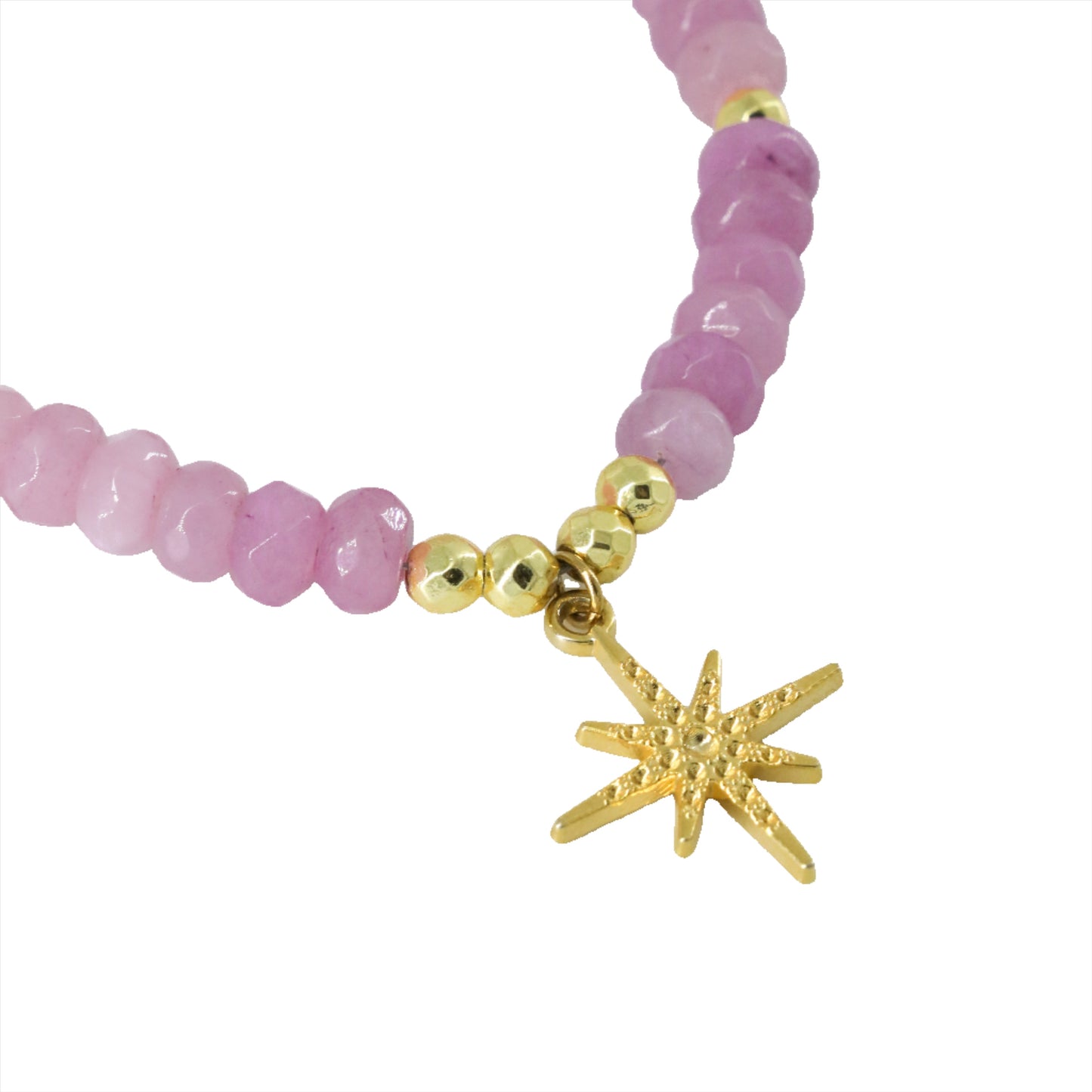 Violet Beaded Starburst Choker