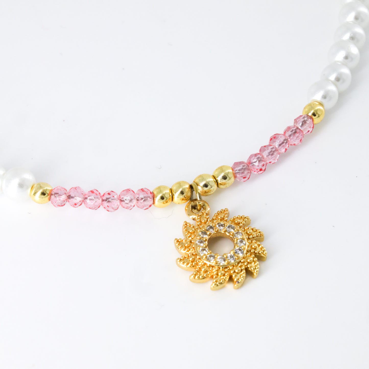 Pearls Beaded Sun Choker