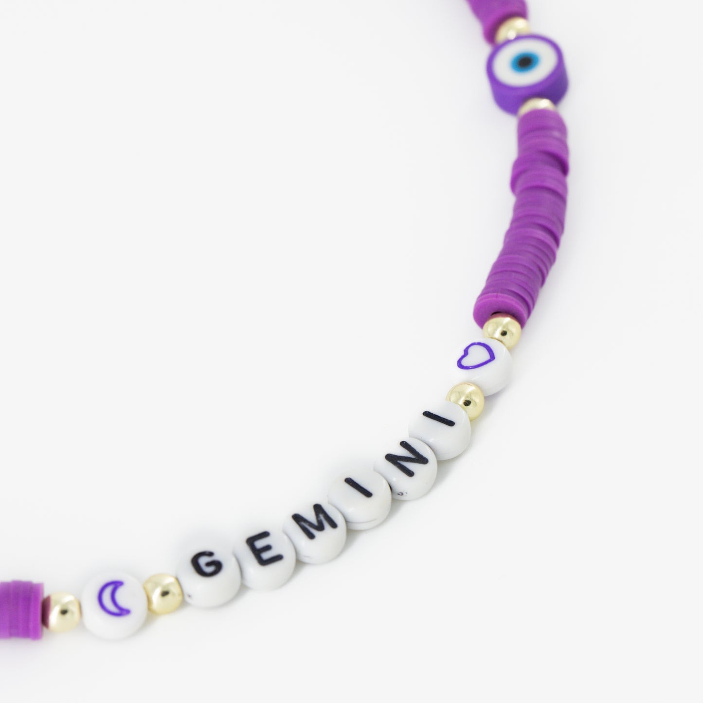 Purple Gemini Beaded Choker