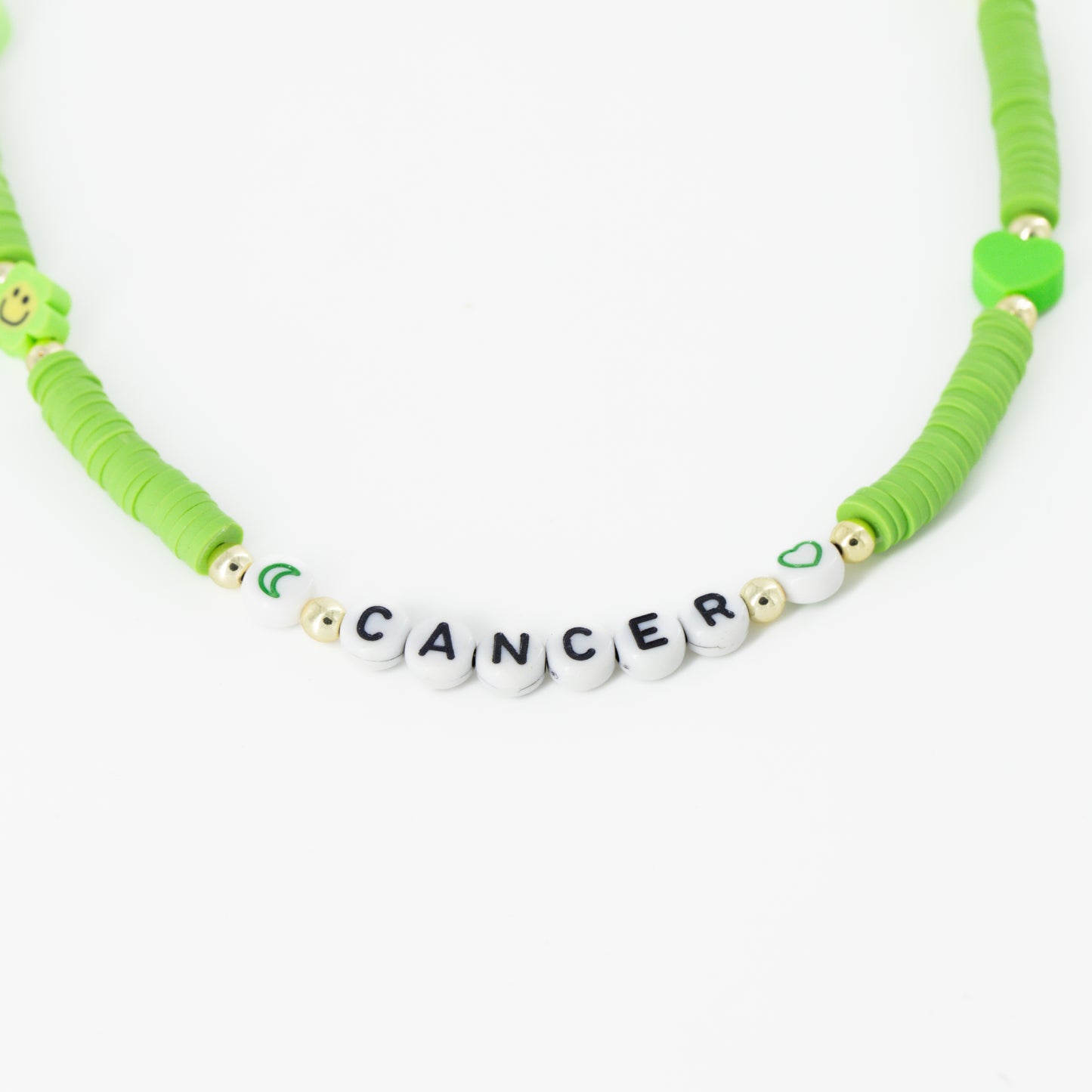 Green Cancer Beaded Choker