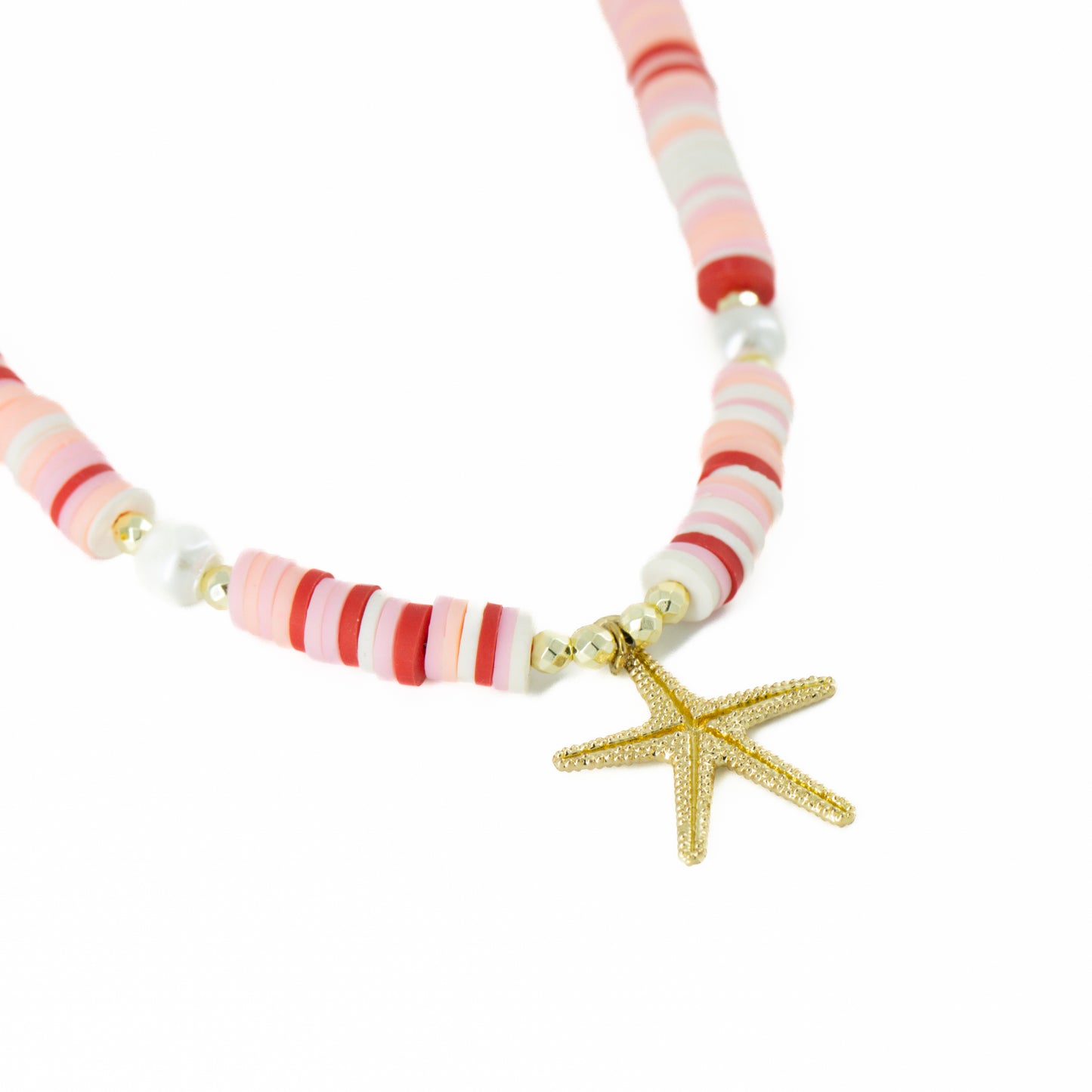 Multicolored Starfish Beaded Choker