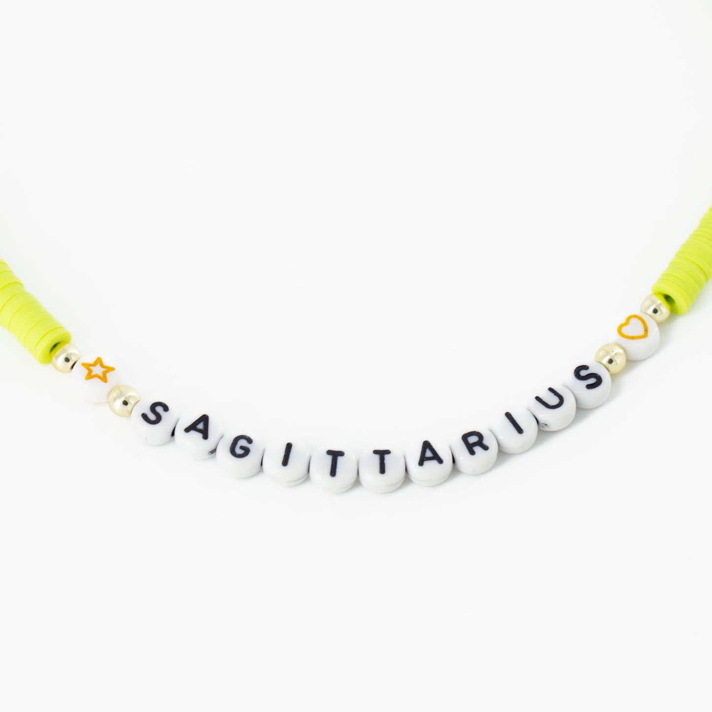 Neon Green Sagittarius Beaded Choker