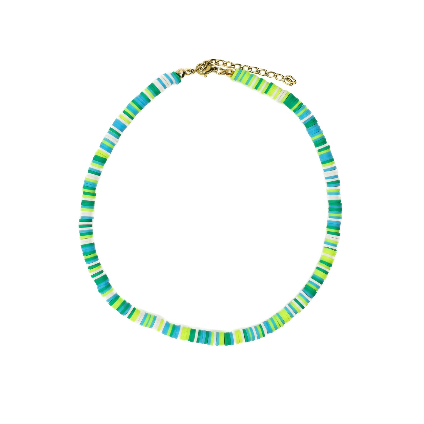 Multicolored Clay Beaded Choker