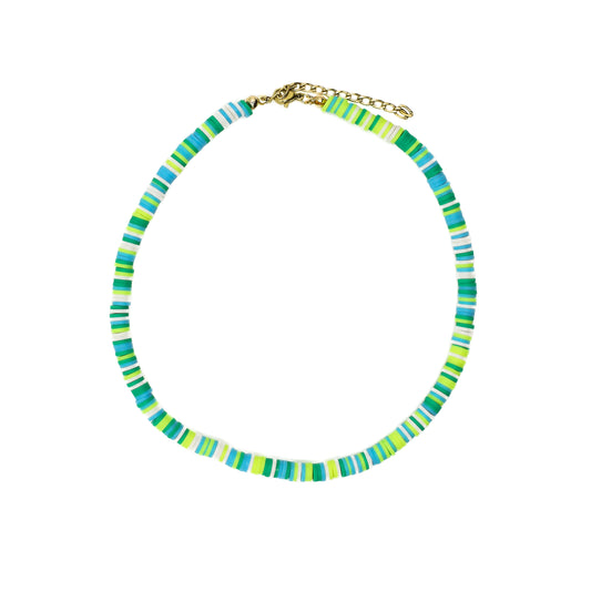 Multicolored Clay Beaded Choker