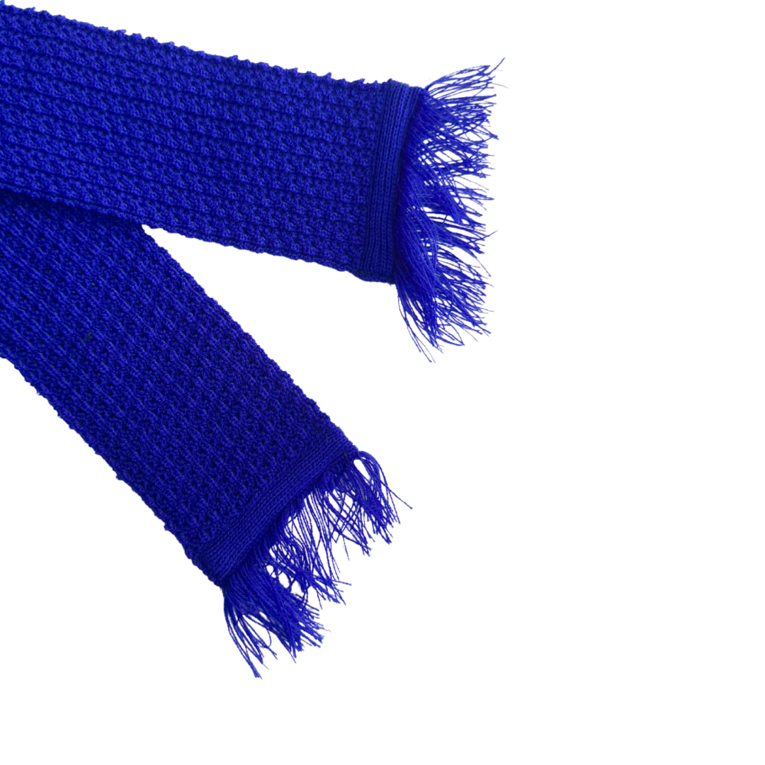 Electric Blue Classic Thin Scarf