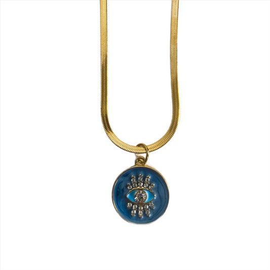 Blue Evil Eye Necklace