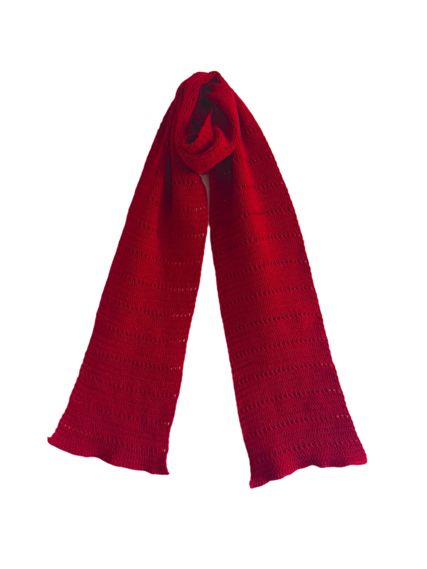 Red Hollowed Scarf