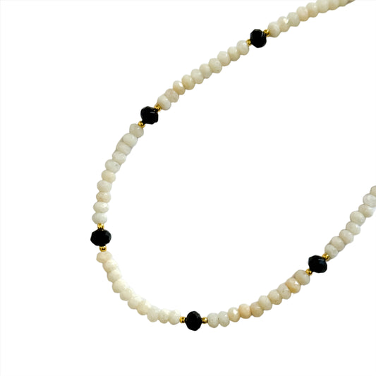 Cream Beaded Choker