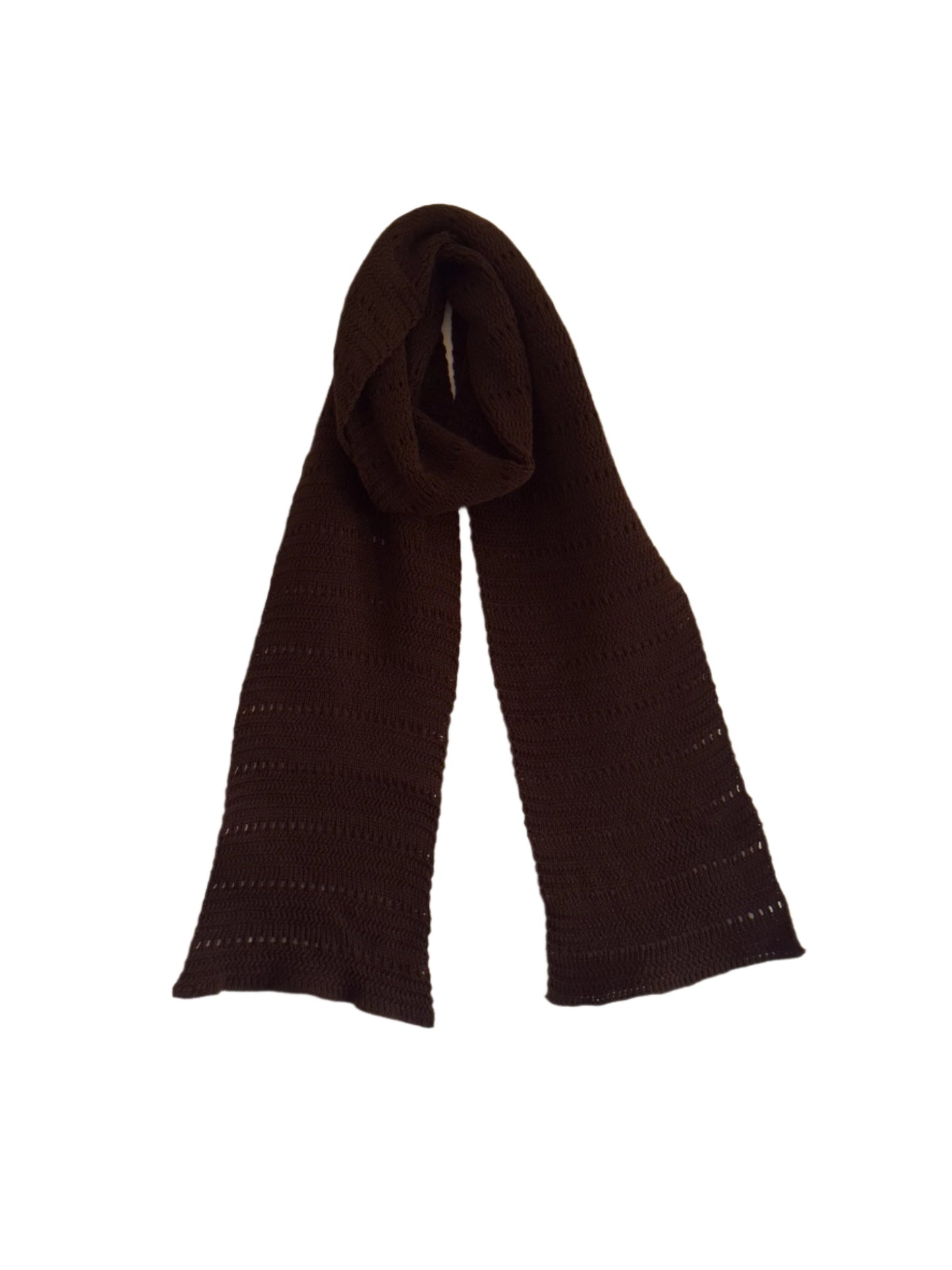 Brown Hollowed Scarf