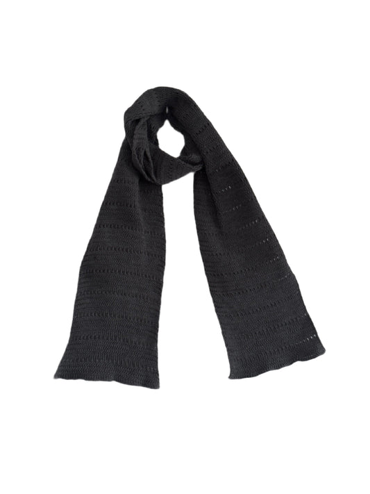 Dark Grey Hollowed Scarf