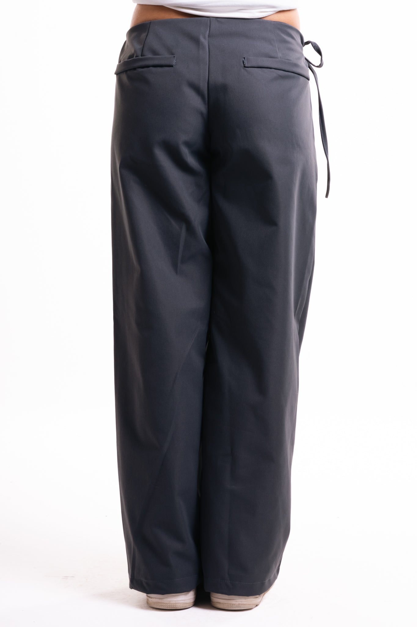 Grey Side Bow Trousers